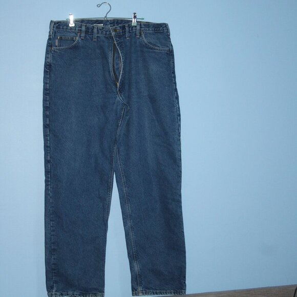 Carhartt Other - Carhartt Flannel Lined Men's Jeans Relaxed Fit 44x34 100% Cotton